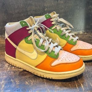 Nike dunk high retro next nature multi colored shoes